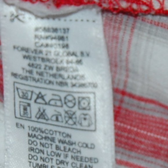 XAI 100% Cotton Women's Western Style Red Plaid Shirt Size SP - Picture 9 of 10